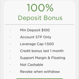 100% Deposit Bonus - Support Floating